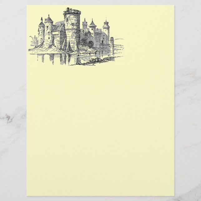 En-tête du château médiéval (Devant)