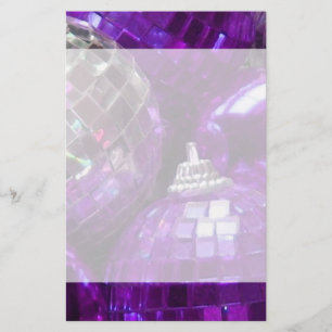 En-tête et pied de page de la papeterie Purple Bau