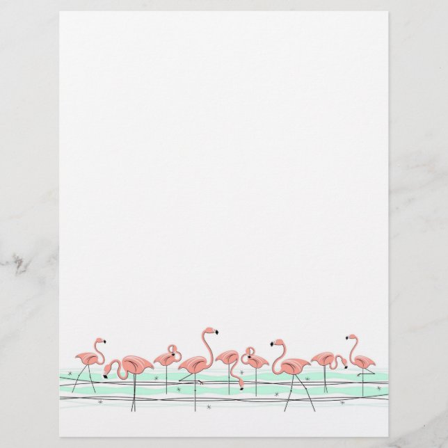 En-tête Flamant rose Ocean Line (Devant)