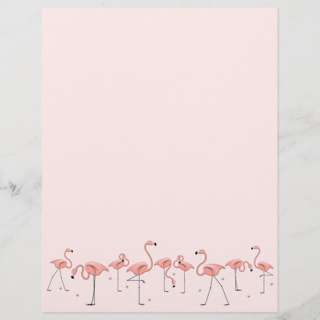 En-tête Ligne rose Flamants roses (Devant)