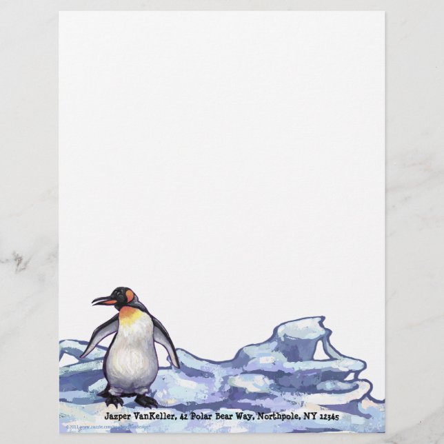En-tête personnel de pingouin (Devant)