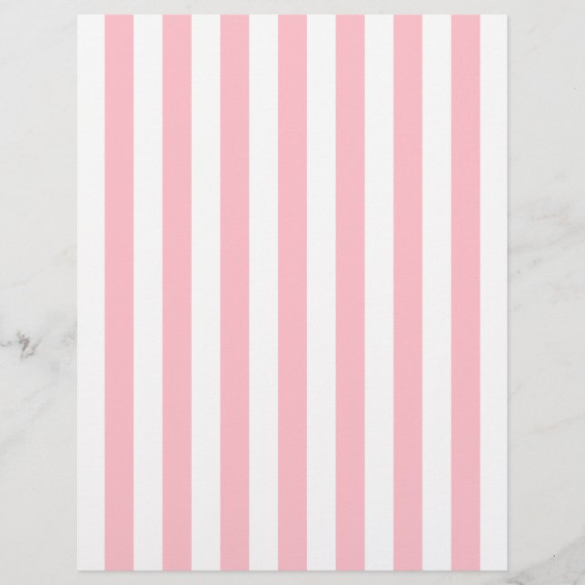 En-tête rayé rose et blanc (Devant)