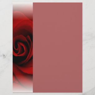 En-tête Rose rouge