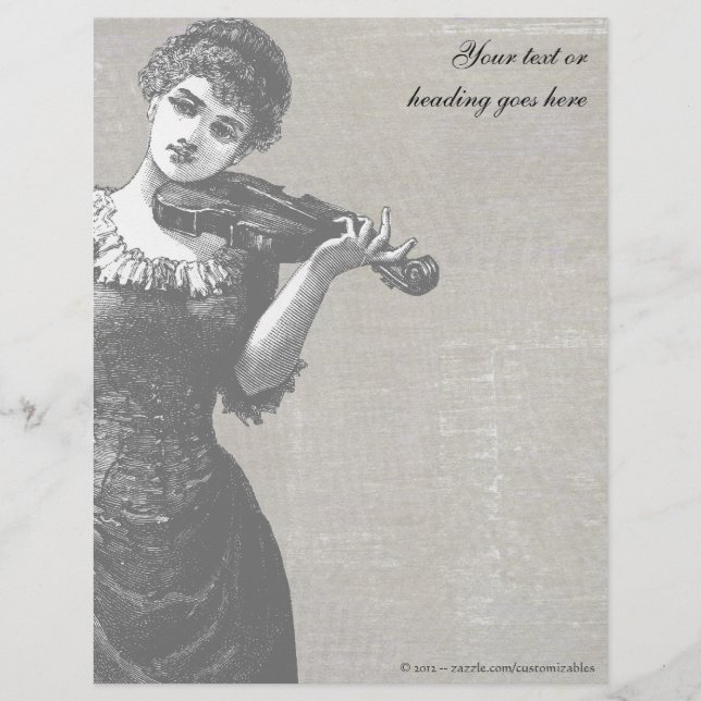 En-tête violoniste vintage (Devant)