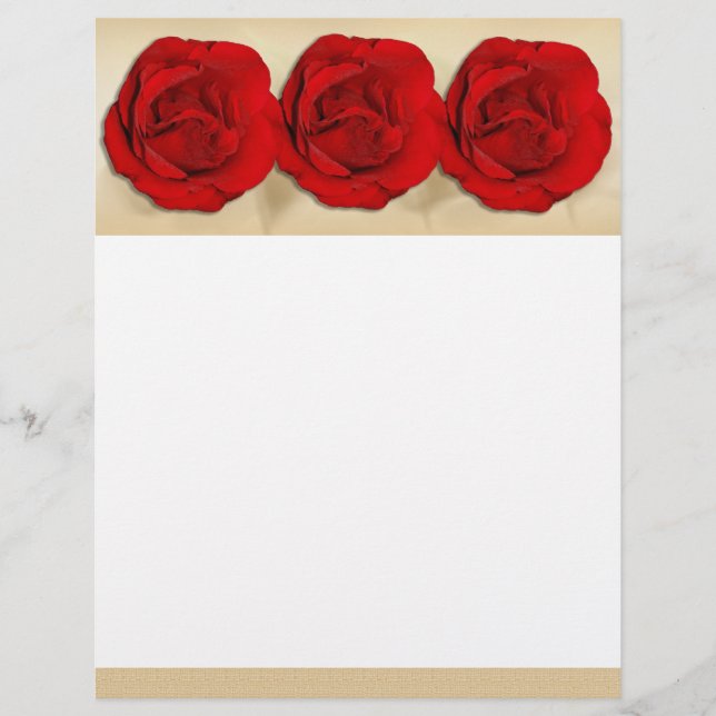 En-têtes élégantes de roses rouges - chic et class (Devant)