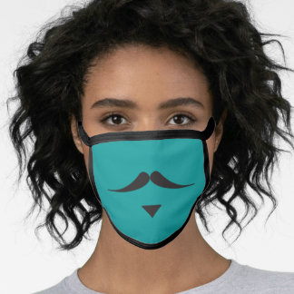 En Tissu Masque facial de MUSTACHE 'Sir Thomas' sur aqua