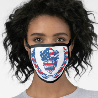 En Tissu Masque noir sur fond de coton et de mélange polair