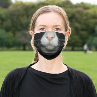 En Tissu Masque Tuxedo Cat