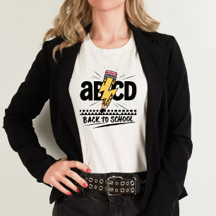 En Tri-matière ABCD Retour à l'école I Teacher T-shirt