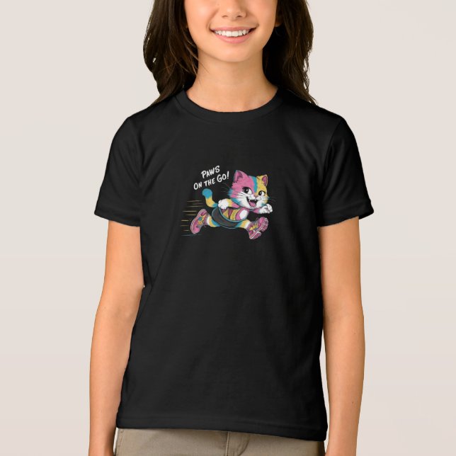 En Tri-matière Adorable Kawaii Happy Character T-shirt : Whimsica (Recto)