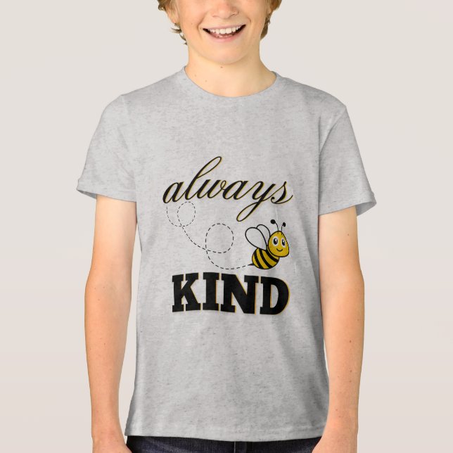 En Tri-matière "always be kind" t-shirt (Recto)