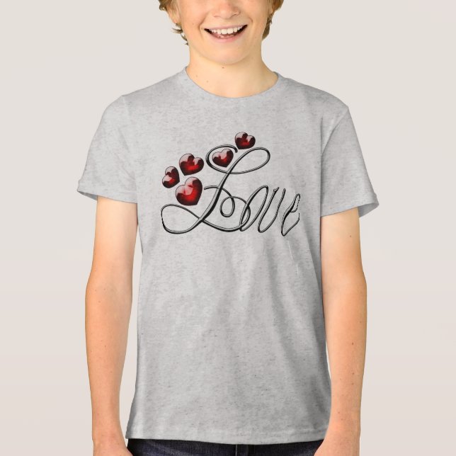 En Tri-matière Amour - Saint Valentin-31494 T-shirt (Recto)