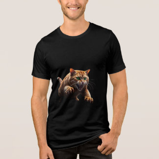 En Tri-matière Attaque de chat - Feu et Feline Feline T-shirt drô