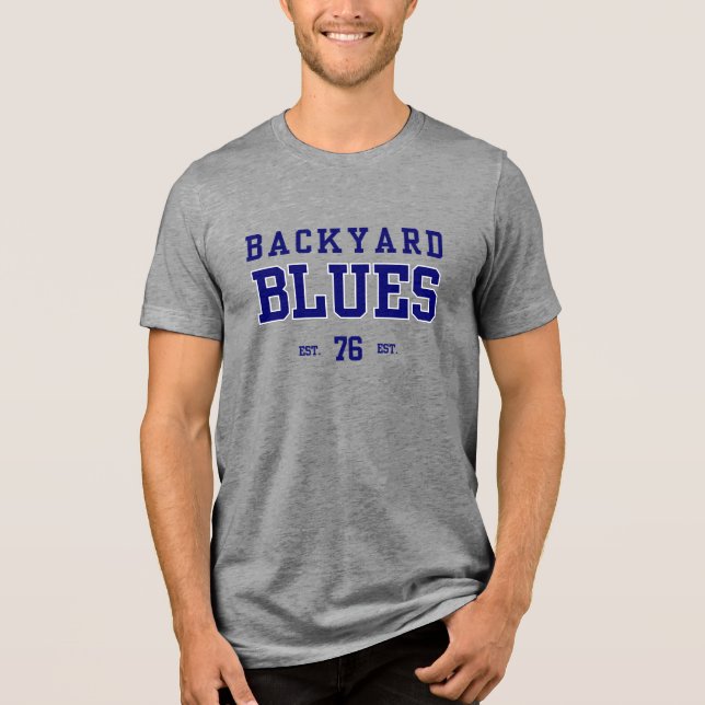 En Tri-matière Backyard blues Vintage T-Shirt (Recto)