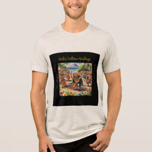 En Tri-matière Bali, Barong Dance, Indonésie Culture T-shirt