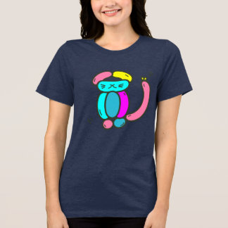 En Tri-matière Balloon Animal Cat T-Shirt