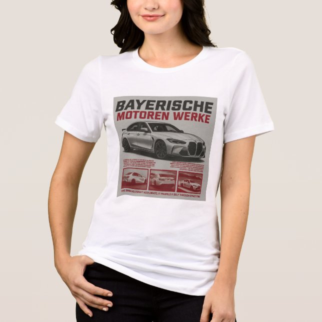 En Tri-matière Bayerische Motoren Werke woman t-shirt  (Recto)