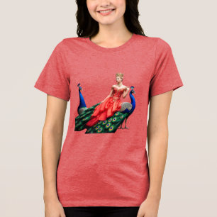 En Tri-matière Bella+Canvas T-Shirt Femme Tri-Mélange : Paon an