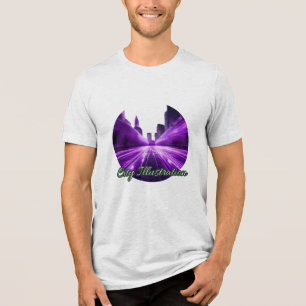 En Tri-matière Bella+Canvas T-Shirt Tri-blend, Noir Uni Trible