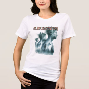 En Tri-matière Bella+Canvas T-Shirt Tri-blend pour Femme, Blanc,