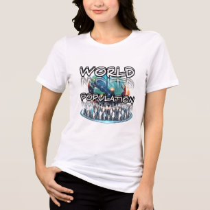 En Tri-matière Bella+Canvas T-Shirt Tri-blend pour Femme, Noir Un