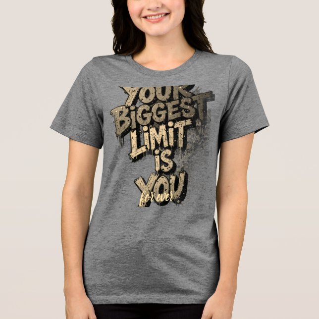 En Tri-matière Bella+Canvas T-Shirt Tri-blend pour femmes (Recto)