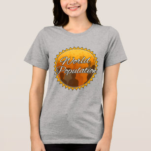 En Tri-matière Bella+Canvas T-Shirt Tri-blend pour femmes, Blanc,