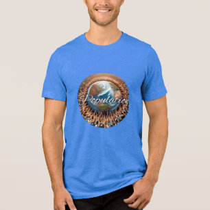 En Tri-matière Bella+Canvas T-Shirt tri-mélange, Blanc, Adulte S