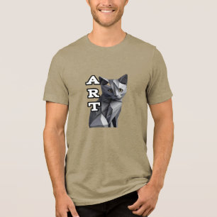 En Tri-matière Bella+Canvas T-Shirt tri-mélange, Noir uni Trible