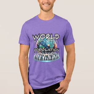 En Tri-matière Bella+Canvas T-Shirt tri-mélange, Noir uni Trible
