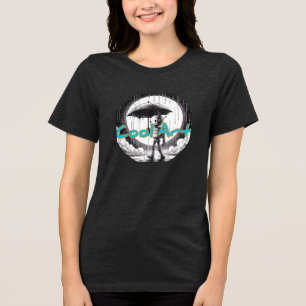 En Tri-matière Bella+Canvas T-Shirt tri-mélange pour femme, noir 