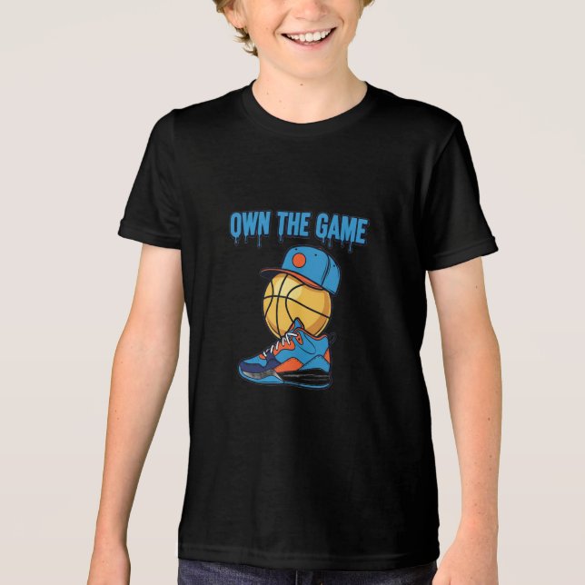 En Tri-matière Bella+Canvas T-Shirt Tri-Mélange pour Jeunes (Recto)