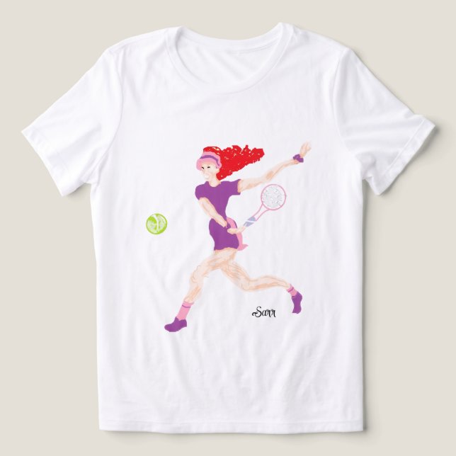 En Tri-matière Bella+Canvas Women's Tri-blend T-Shirt Tennis  (Design Recto)
