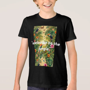 En Tri-matière Bienvenue au T-shirt Jungle - Tropical Wild Adve