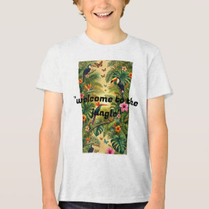 En Tri-matière Bienvenue au T-shirt Jungle - Tropical Wild Adve