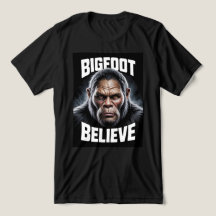 Bigfoot Croyez Cryptid Fan T-Shirt