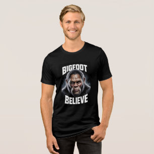 En Tri-matière Bigfoot Croyez Cryptid Fan T-Shirt