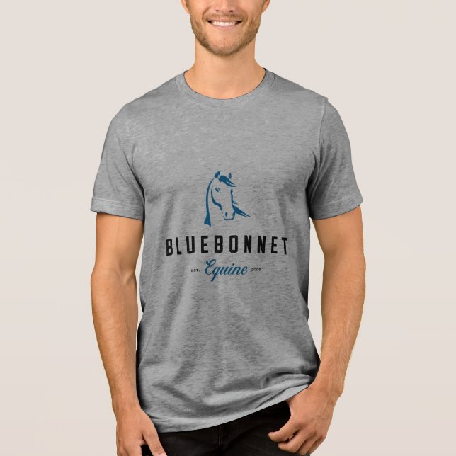 En Tri-matière Bluebonnet Men's T-shirt (Recto)