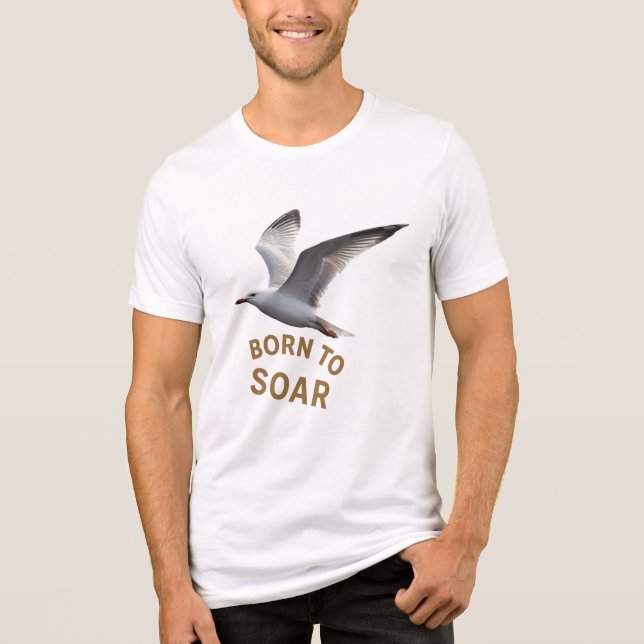 En Tri-matière Born to Soar – Inspirational Flying Bird T-Shirt D (Recto)