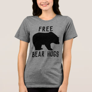 En Tri-matière Câlins d'ours GRATUITS T-Shirt drôle