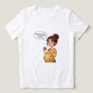 En Tri-matière « Cerveau de grossesse T-shirt drôle   Maternité m