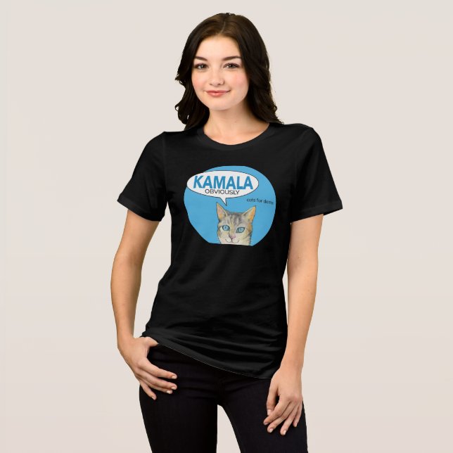 En Tri-matière Chats cool pour t-shirt Kamala (Recto plein)