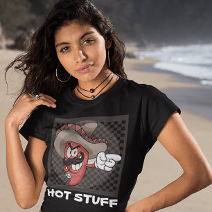 EN TRI-MATIÈRE CHAUD STUFF AMUSANT MEXICAIN PEPPER HOTTIE T-SHIRT