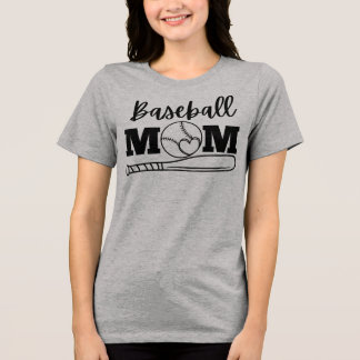 En Tri-matière Chemise Baseball Maman - T-shirt de jour de match