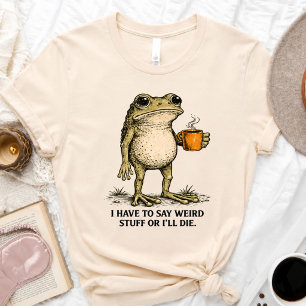 En Tri-matière Chemise de café grenouille drôle T-Shirt de mème