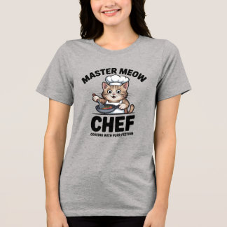 En Tri-matière Chemise de chat chef Parfaite, T-Shirt de chat de