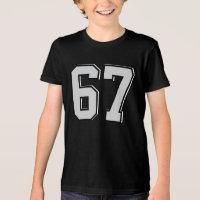 Chemise personnalisée 67 T-shirt à motif numérique