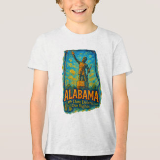 En Tri-matière Chemise T-shirt Alabama « We Dare Defend Our Right