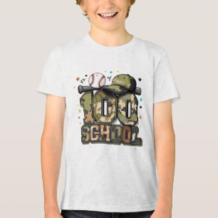 En Tri-matière Chemise T-shirt pour garçons avec motif camouflage