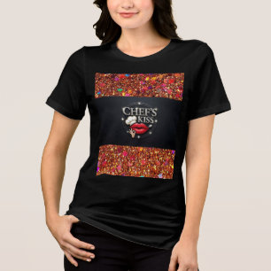 En Tri-matière Chemise Tri-Blend Chef's Kiss T-Shirt